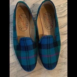 Stubbs & Wootten Tartan Plaid Loafers